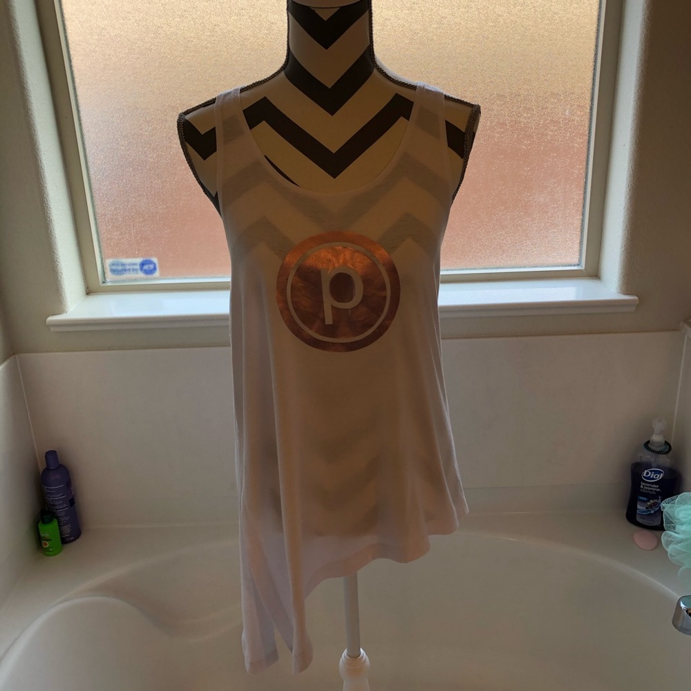 Glyder Rose Hold Asymmetrical Circle P Tank